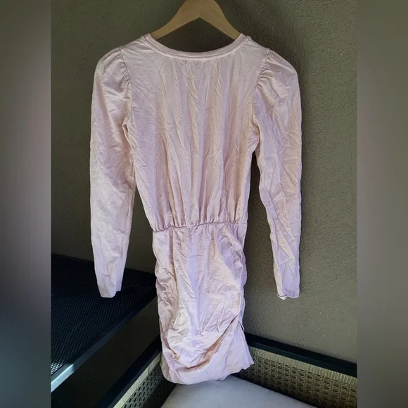 NWT Anthropologie Pink Long Sleeve Sheath Dress SIZE XS
